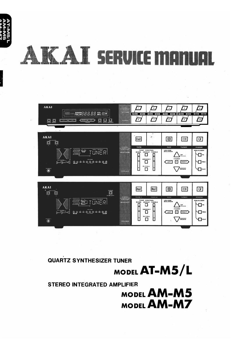 Akai AM M5 M7 Service Manual
