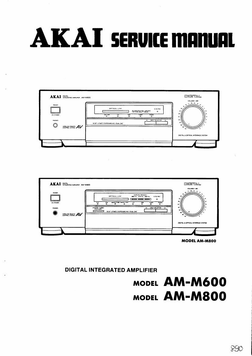 Akai AM M600 Service Manual