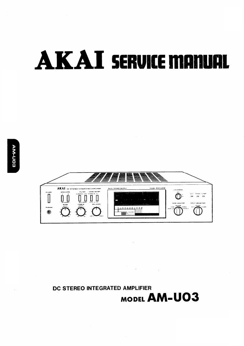 Akai AM U03 Service Manual
