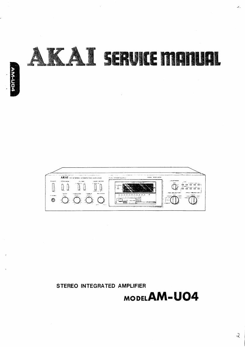 Akai AM U04 Service Manual