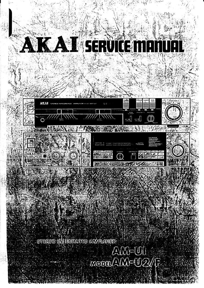 Akai AM U1 Service Manual