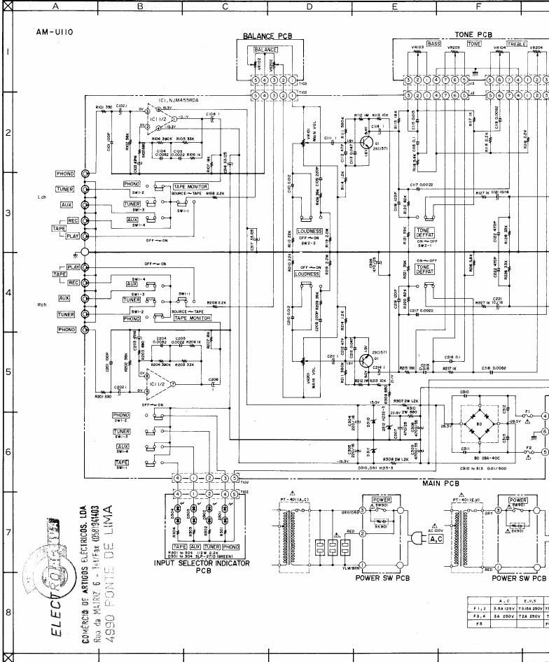 Akai AM U110 Schematic