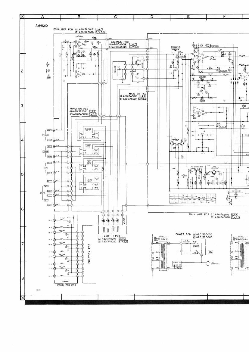 Akai AM U210 Schematic