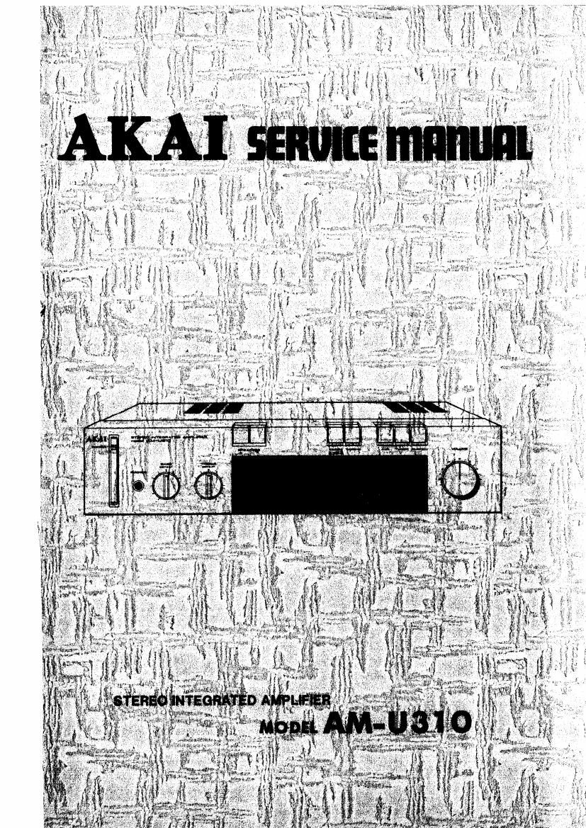 Akai AM U310 Service Manual