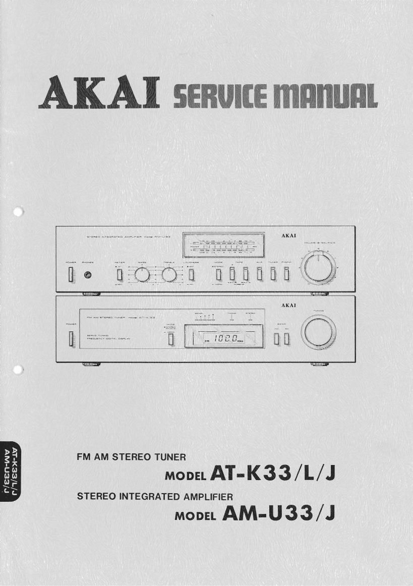 Akai AM U33 Service Manual