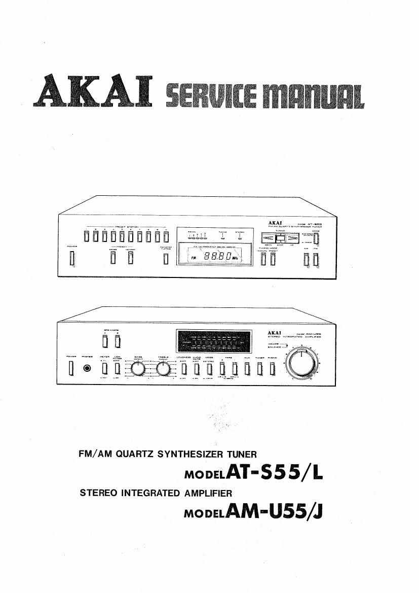 Akai AM U55 J Service Manual