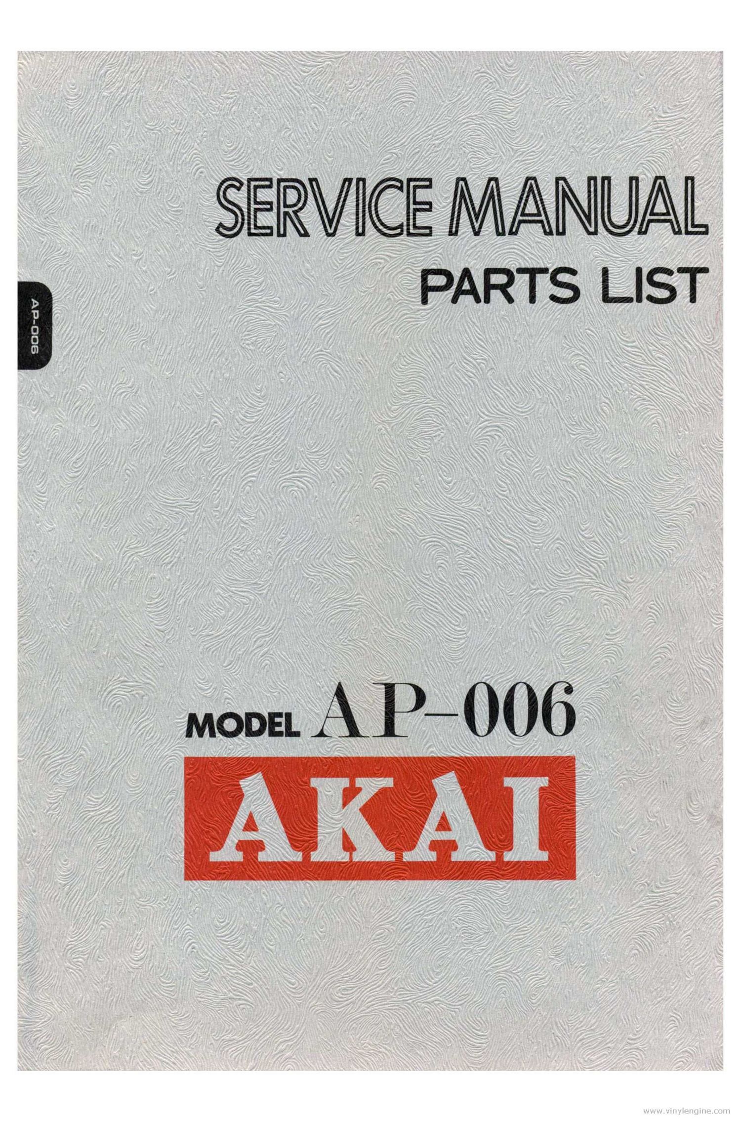 Akai AP 006 Service Manual