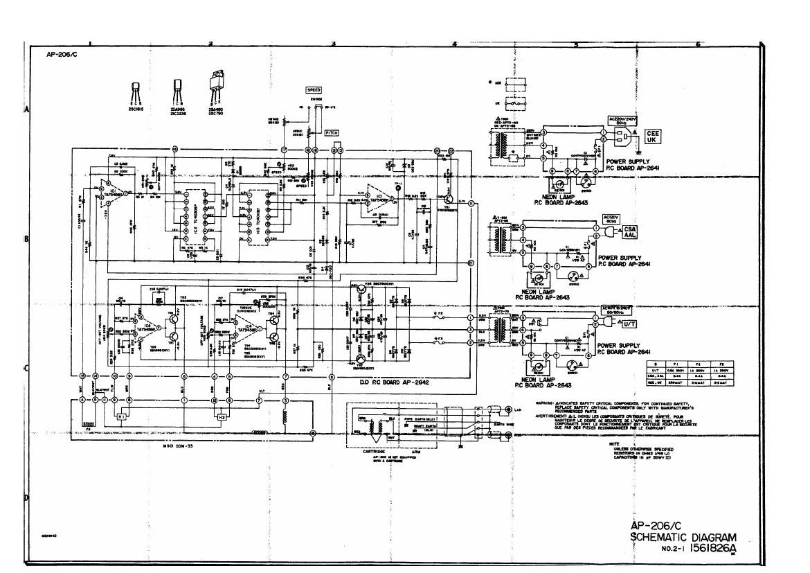 Akai AP 206 C Schematic