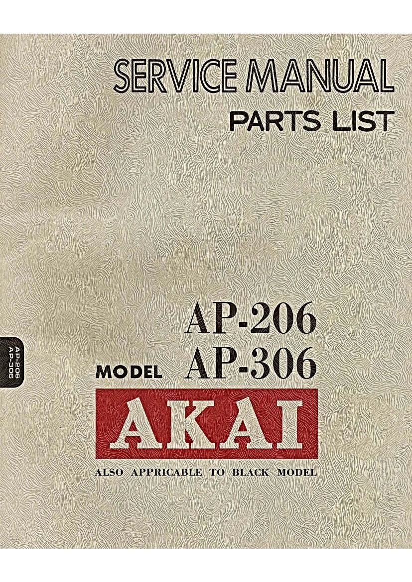 Akai AP 306 Service Manual