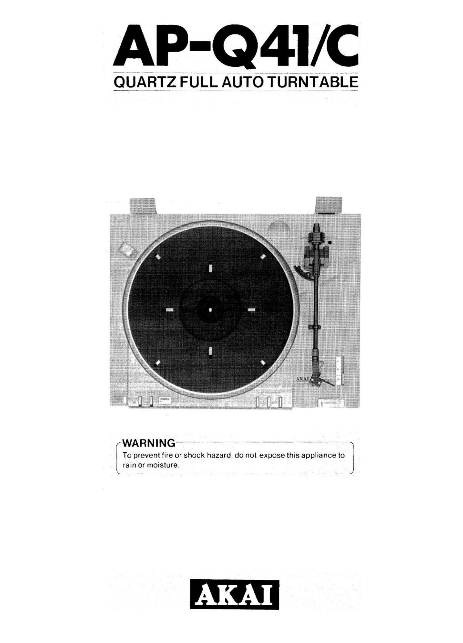 Akai AP Q41 C Owners Manual