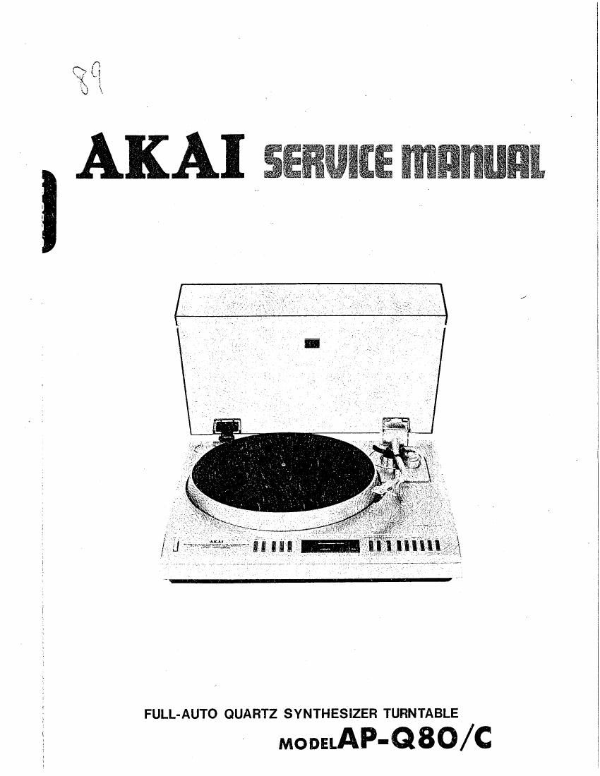 Akai AP Q80 Service Manual