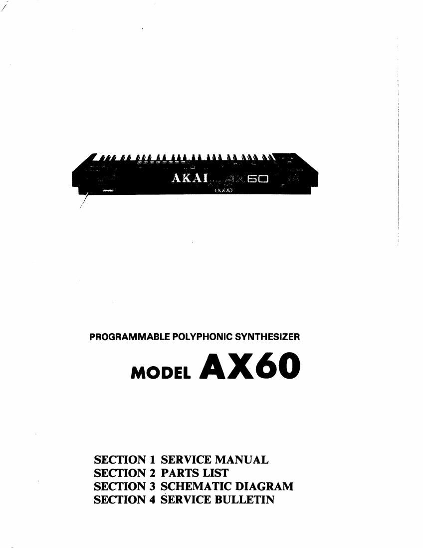 akai ax60 service manual