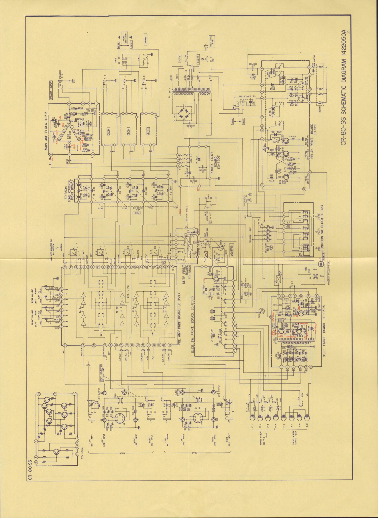 Akai CR 80 SS Schematic