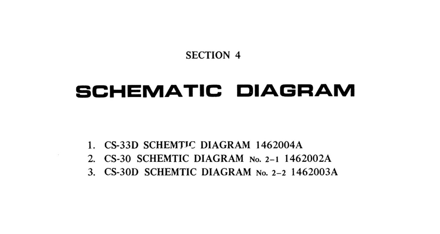 Akai CS 33 D Schematic section 4
