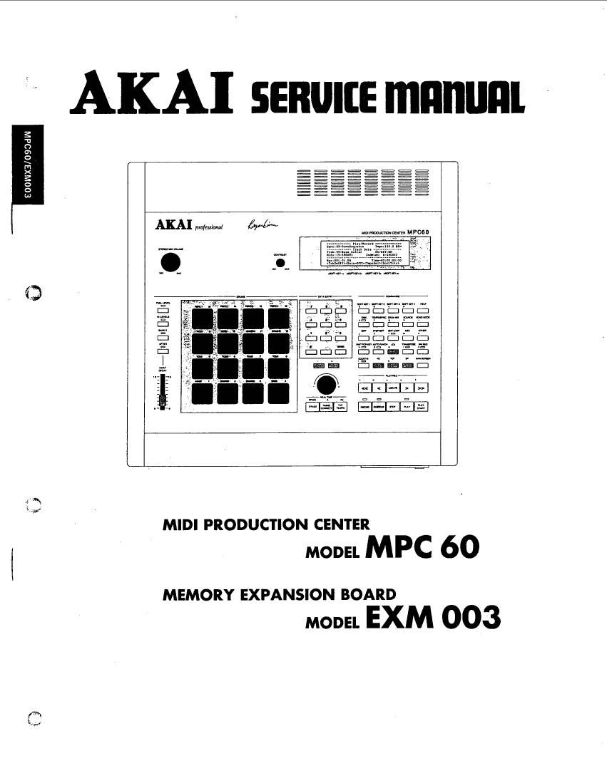 Akai EXM 003 Service Manual