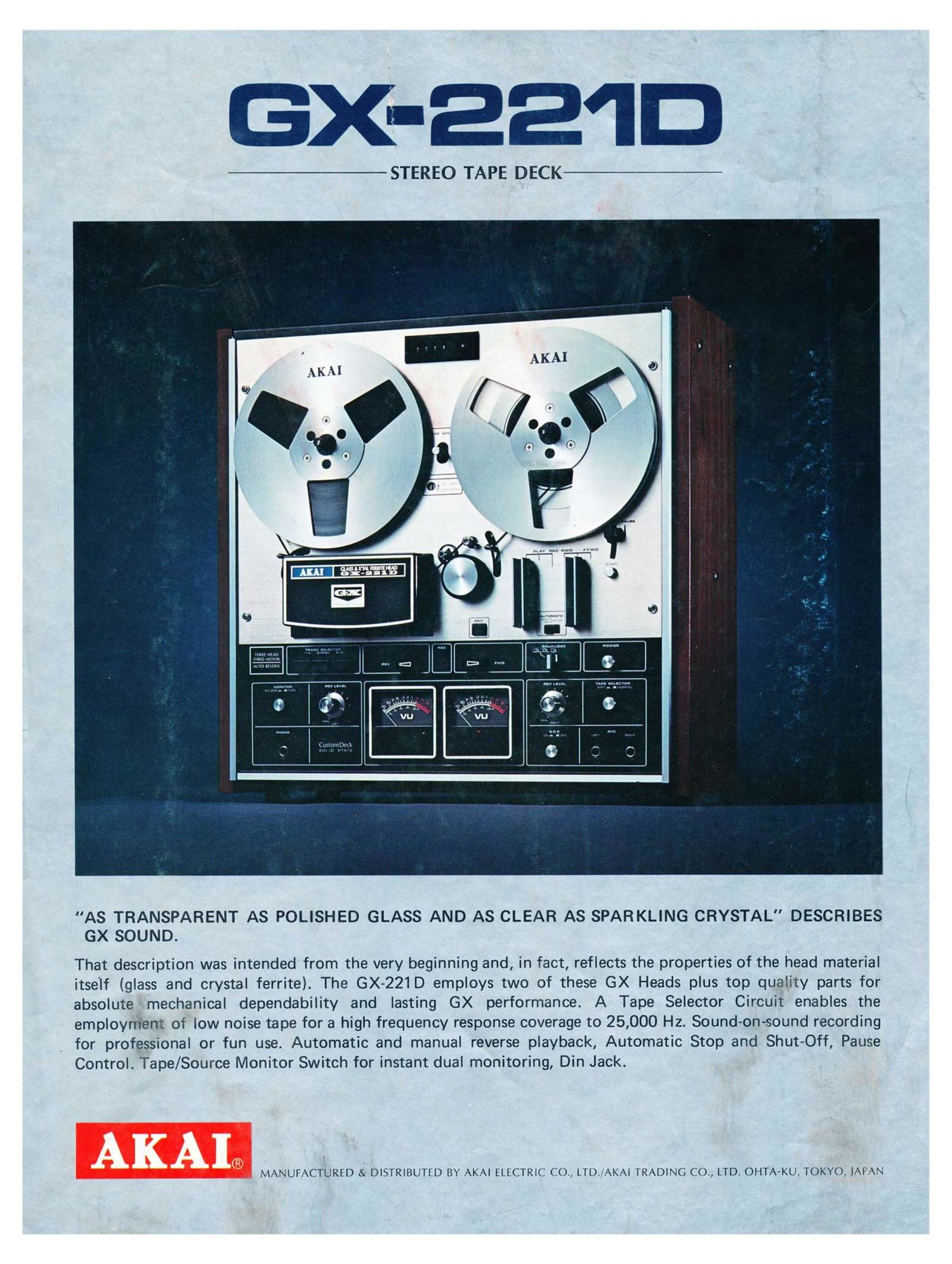 Akai GX 221 D Brochure