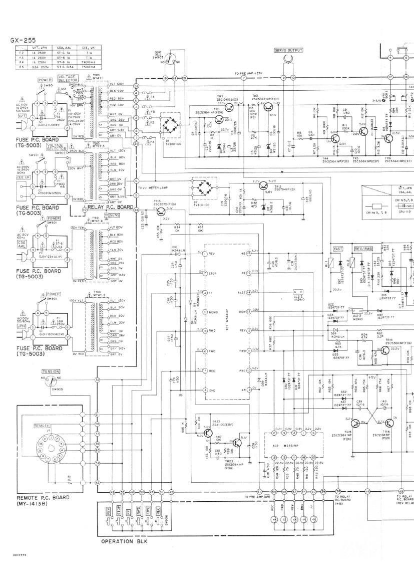 Akai GX 255 Schematic