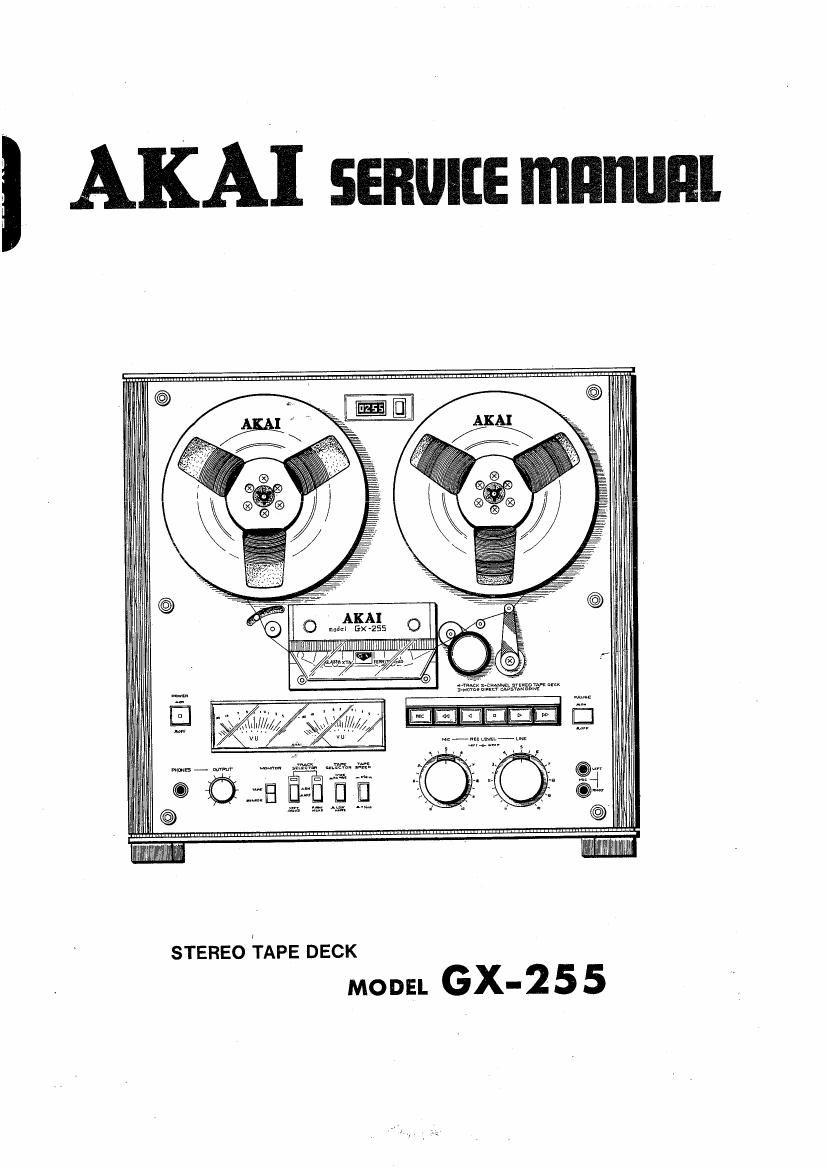 Akai GX 255 Service Manual