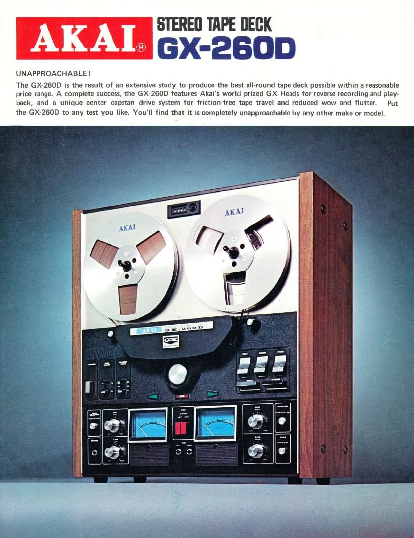 Akai GX 260 D Brochure