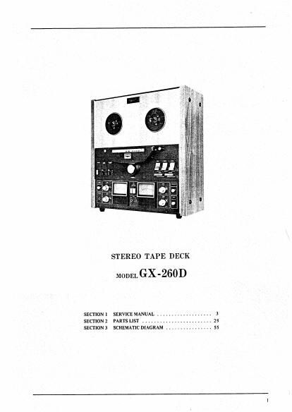 Akai GX 260 D Service Manual