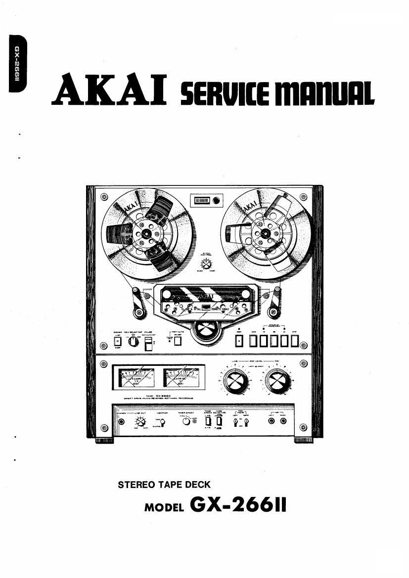 Akai GX 266 Mk2 Service Manual
