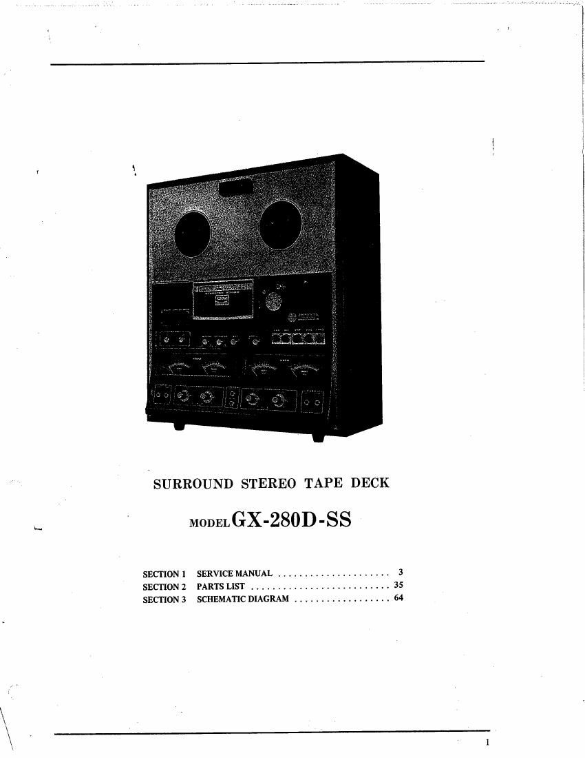 Akai GX 280 DSS Service Manual