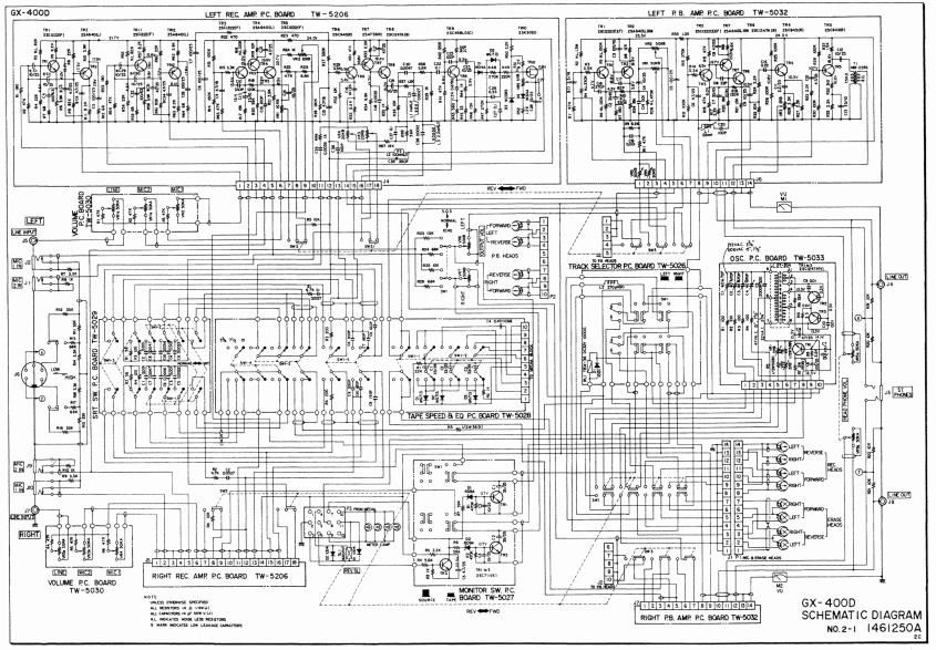 Akai GX 400 D Schematic