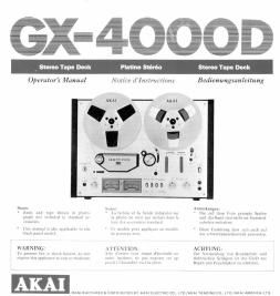 Akai GX 4000 D Owners Manual 2