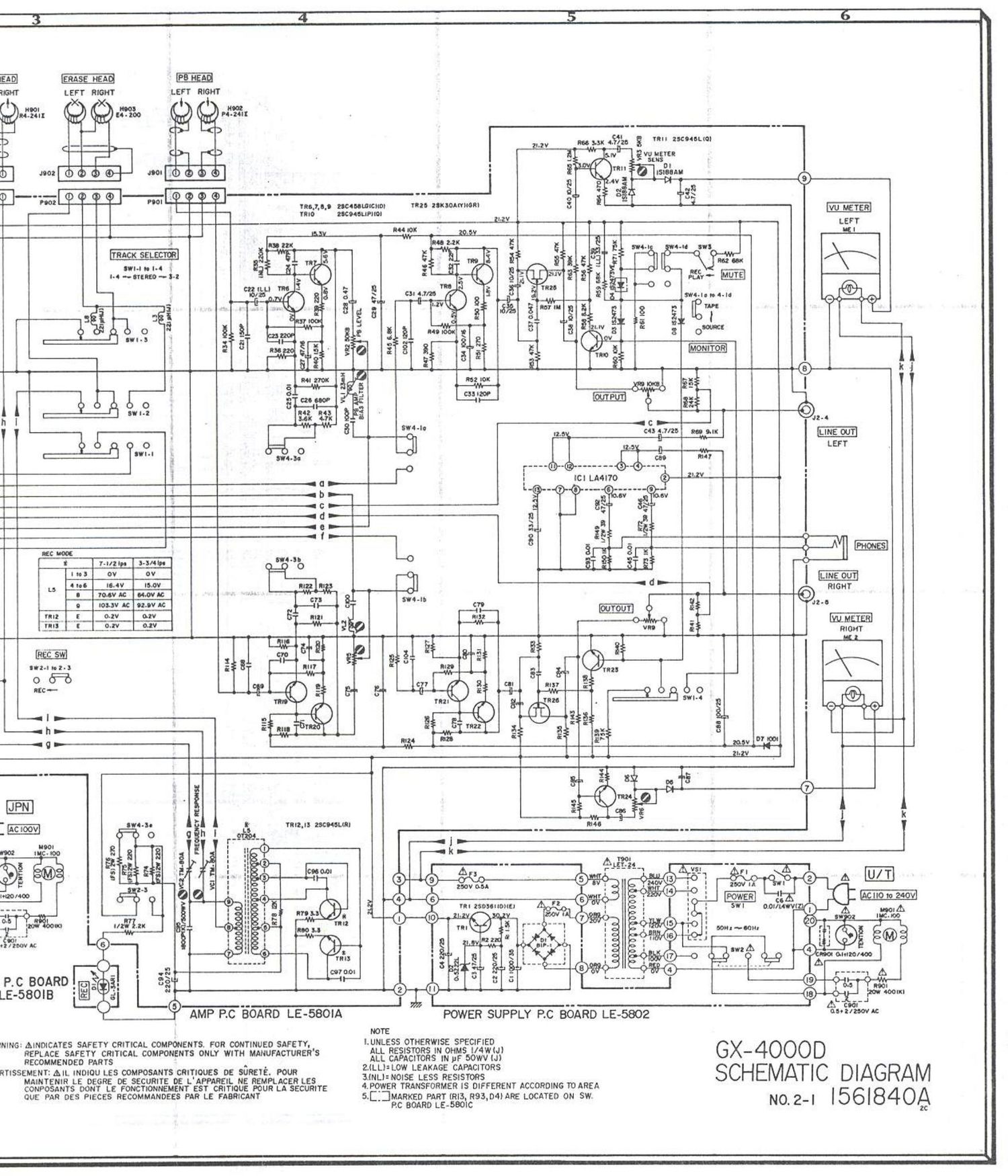 Akai GX 4000 DB Schematic