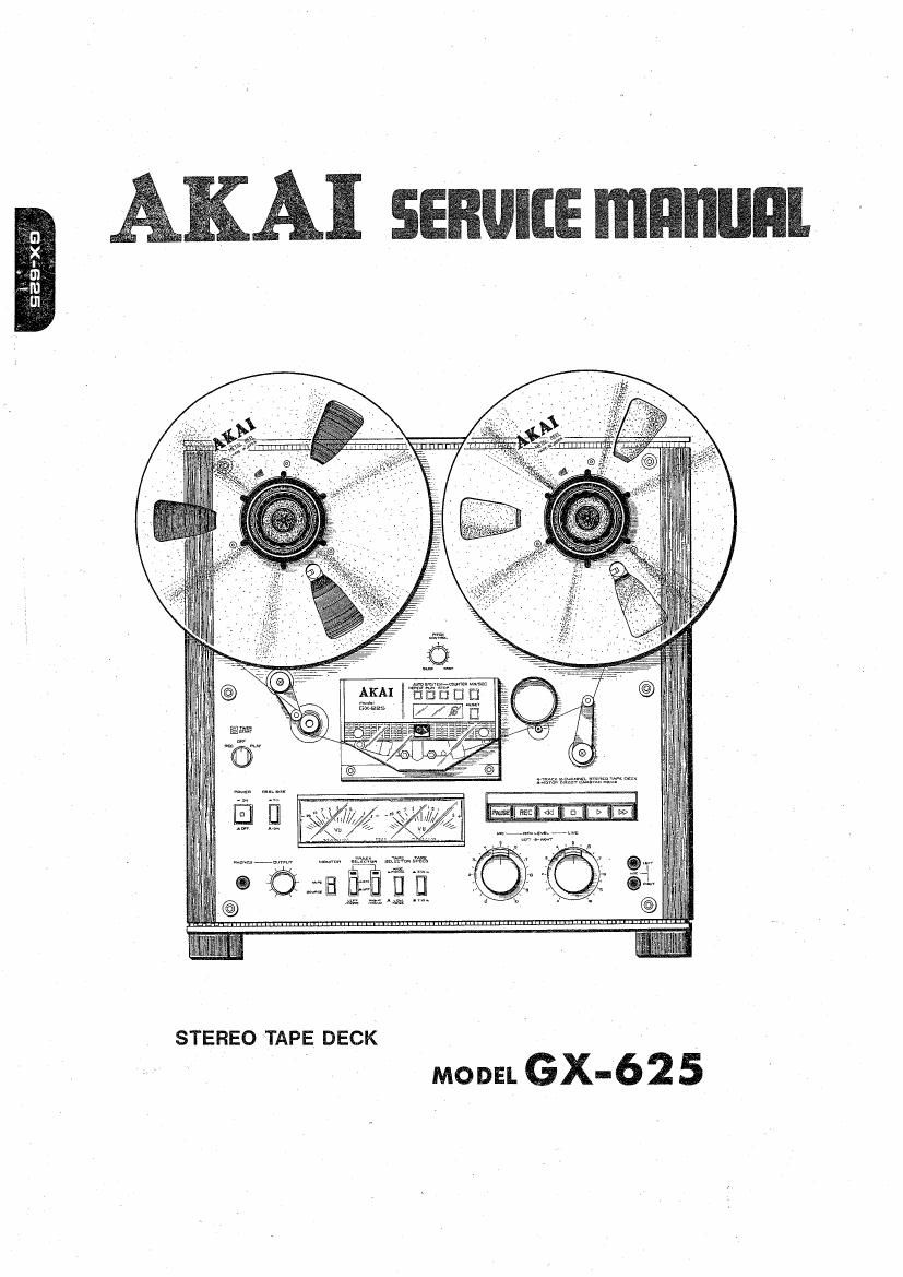 Akai GX 625 Service Manual
