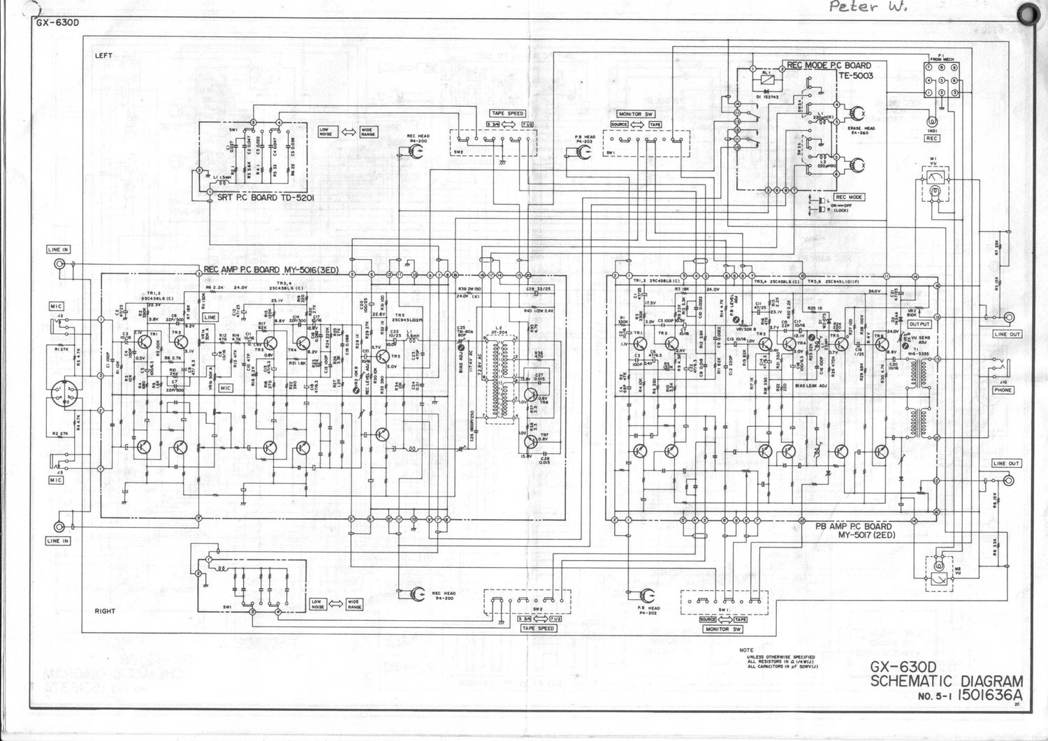 Akai GX 630 D Schematic