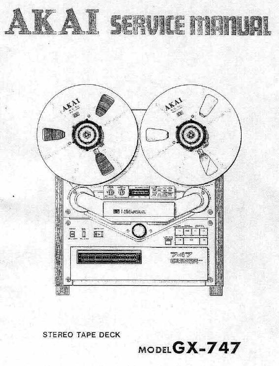 Akai GX 747 Service Manual