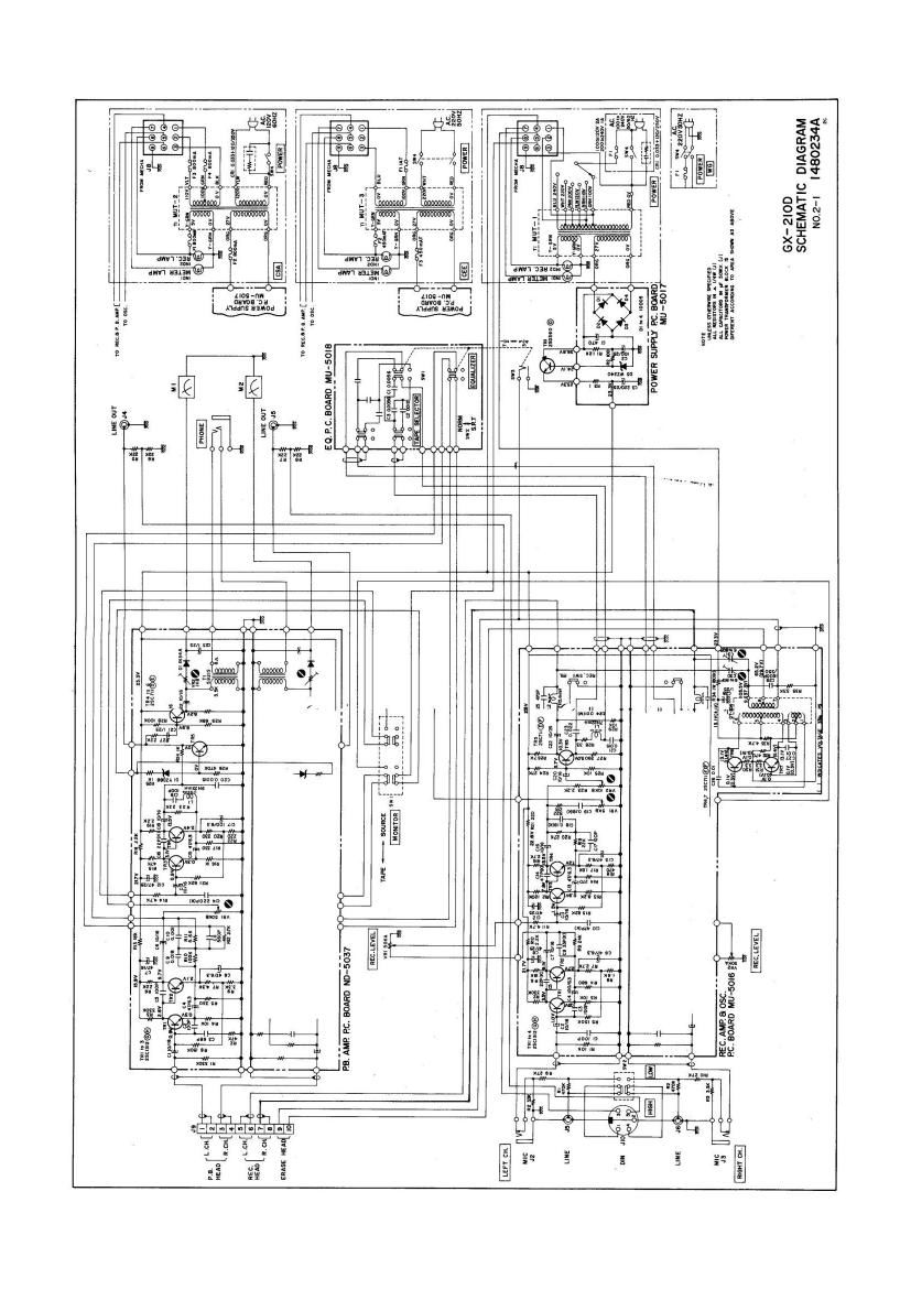 Akai GXC 210 D Schematic