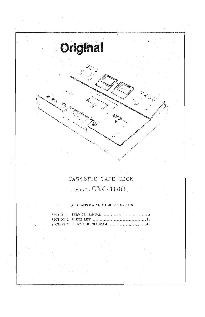 Akai GXC 310 D Service Manual