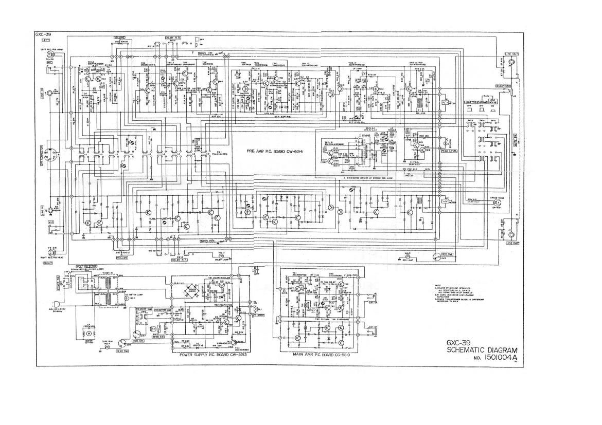 Akai GXC 39 Schematic