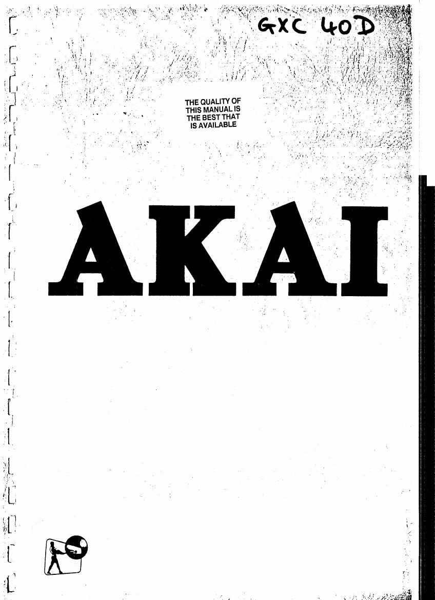 Akai GXC 40 D Service Manual