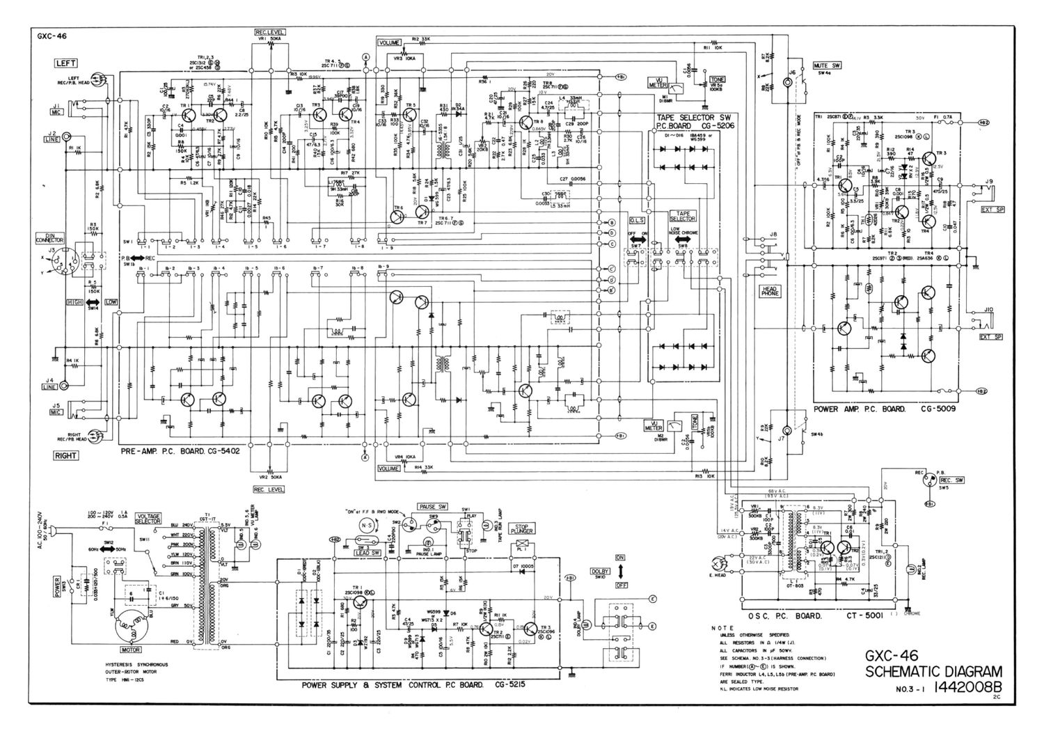 Akai GXC 46 46 D schematic