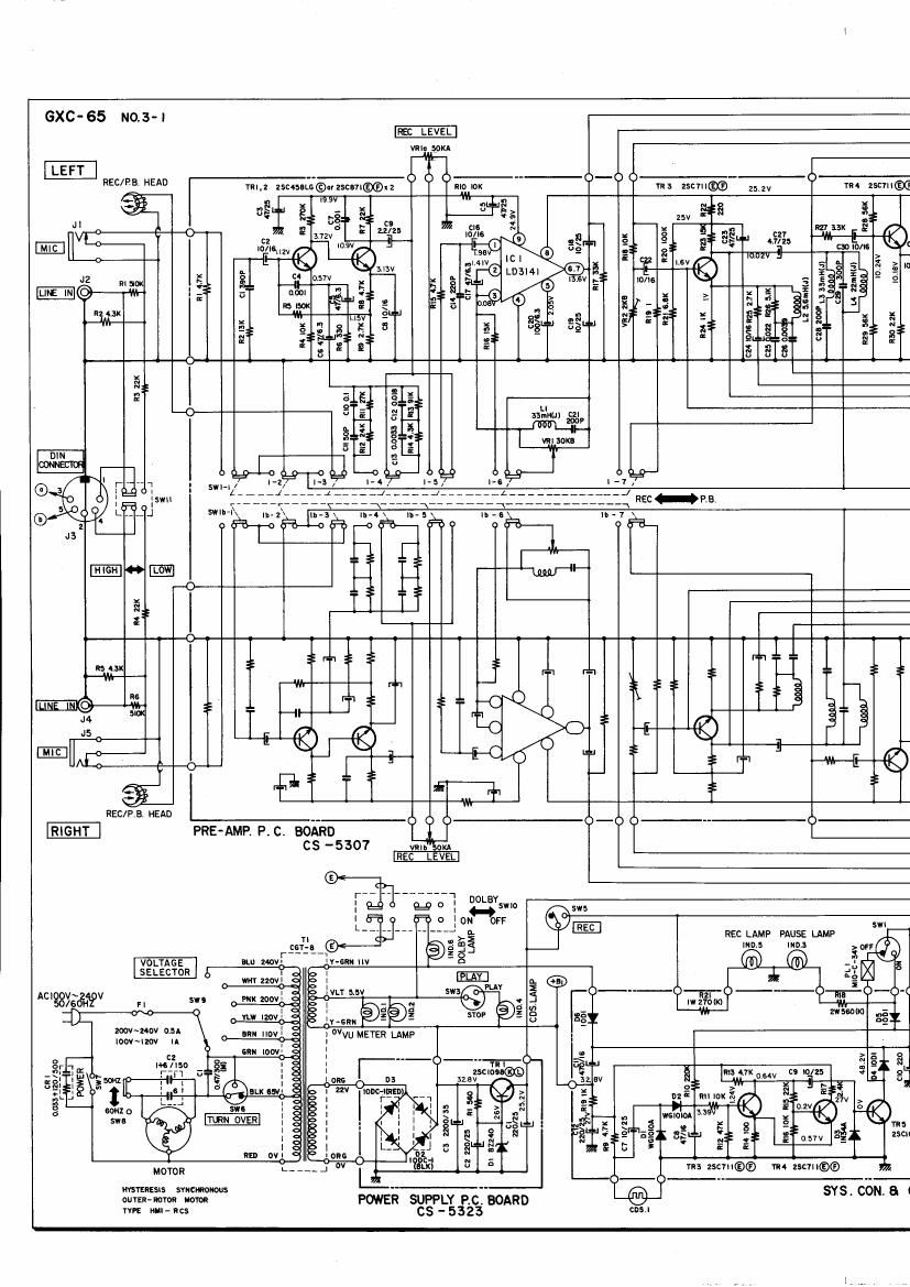 Akai GXC 65 D Schematic