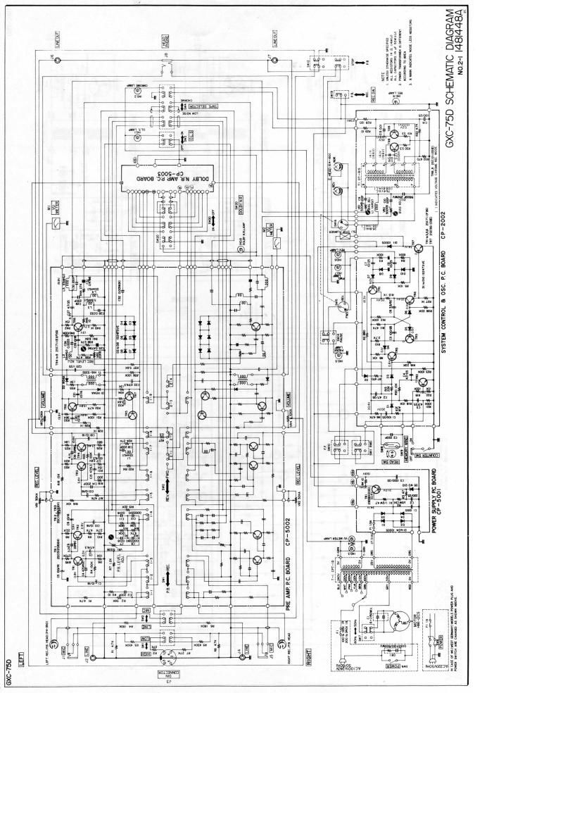 Akai GXC 75 D Schematic