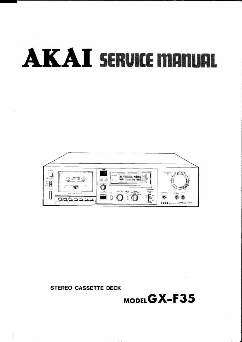 Akai GXF 35 Service Manual