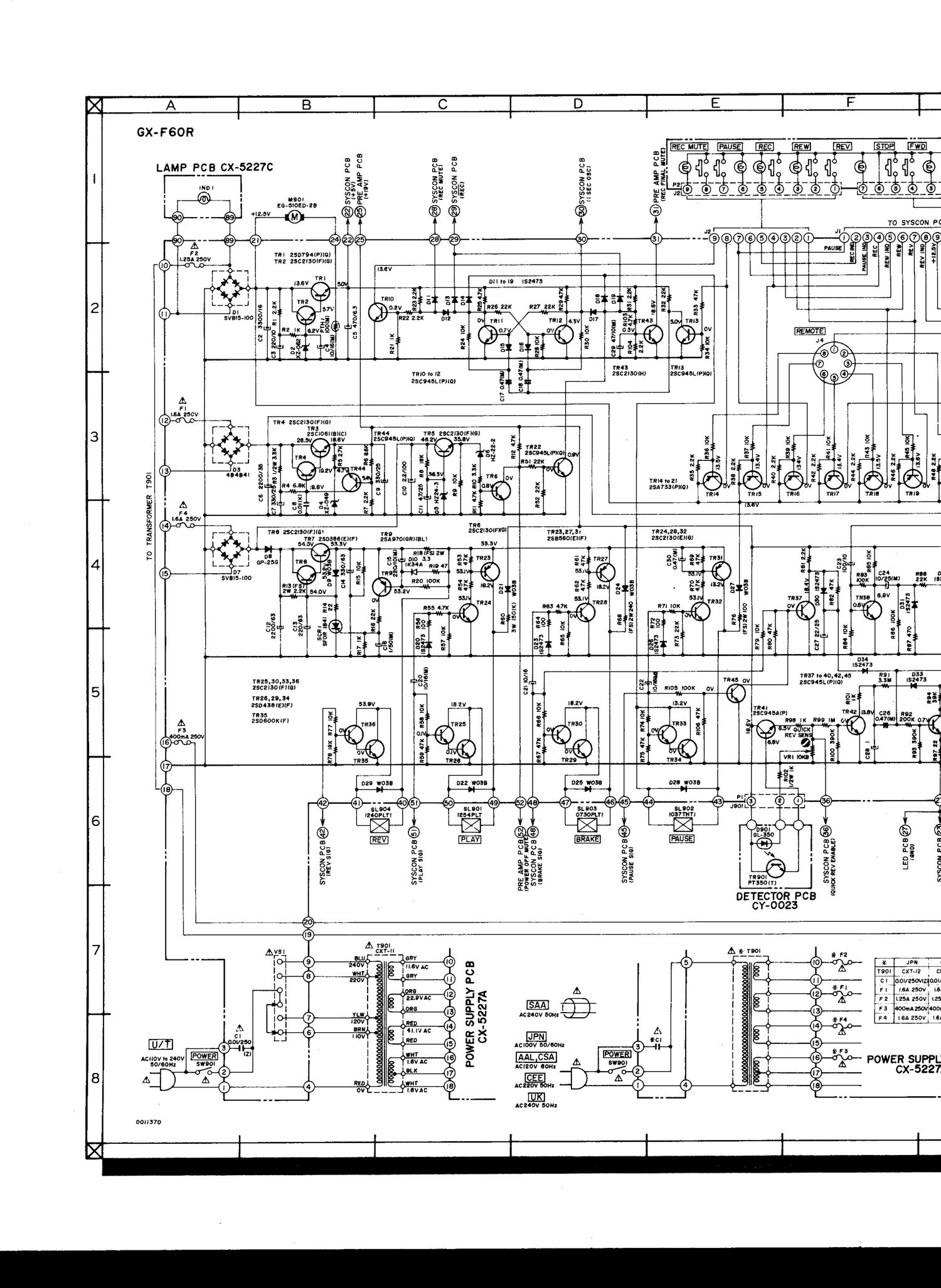 Akai GXF 60 R Schematic