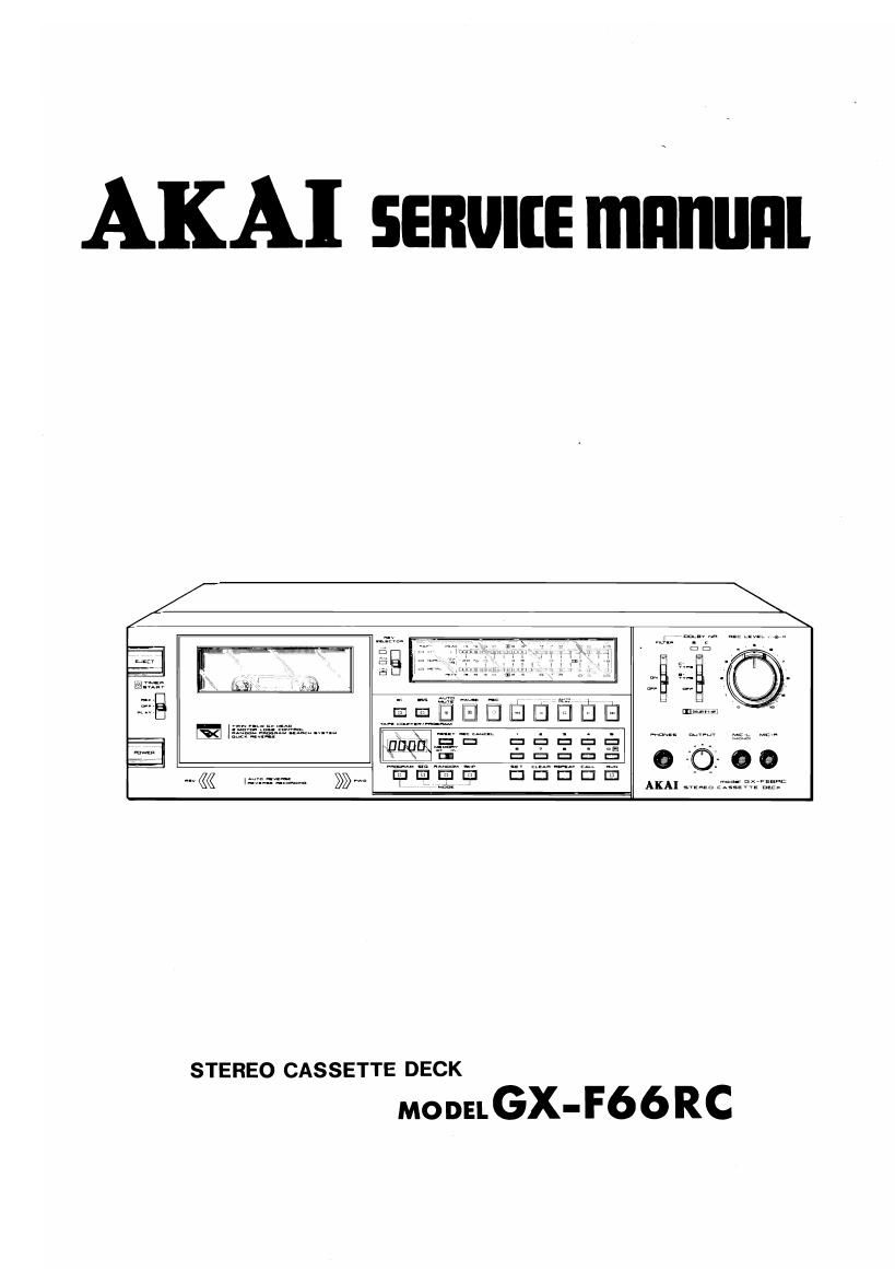 Akai GXF 66 RC Service Manual