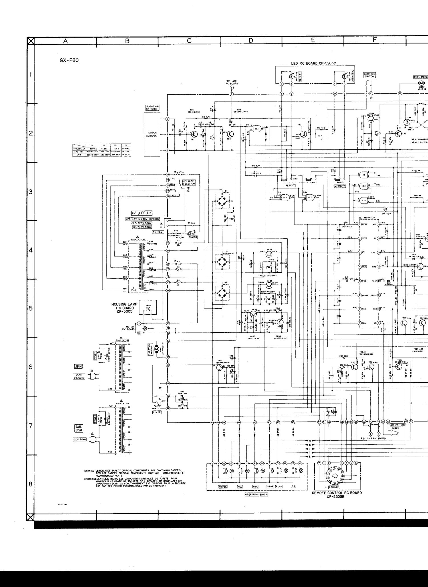 Akai GXF 80 Schematic