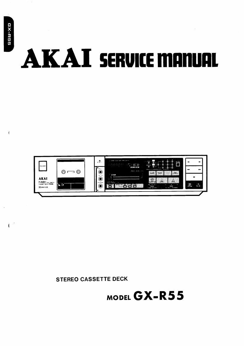 Akai GXR 55 Service Manual