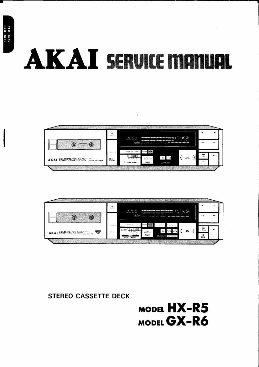 Akai GXR 6 Service Manual