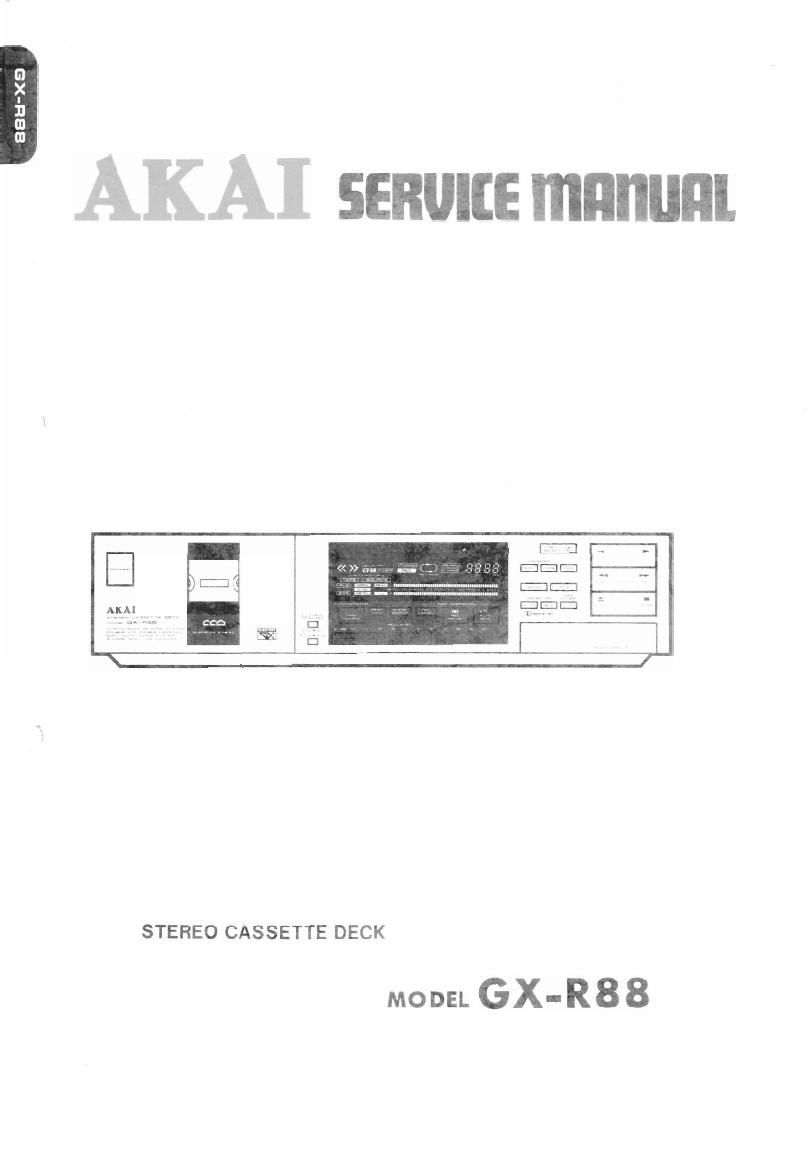 Akai GXR 88 Service Manual