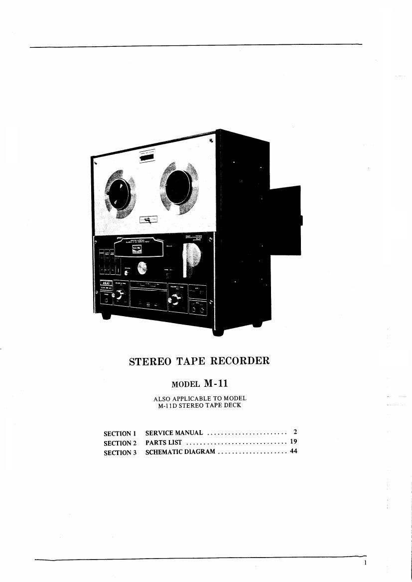 Akai M 11 Service Manual