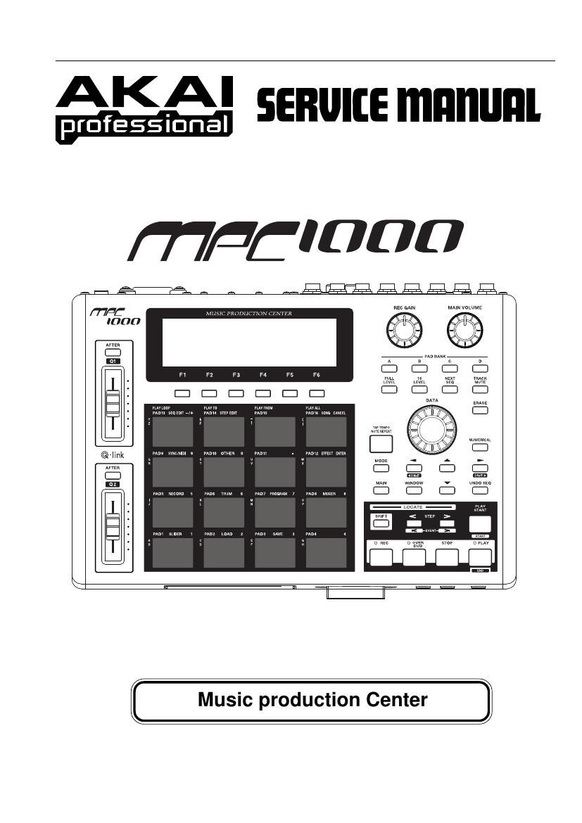 Akai MPC 1000 Service Manual