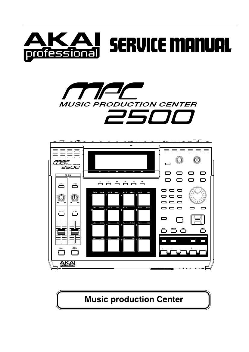 Akai MPC 2500 Service Manual