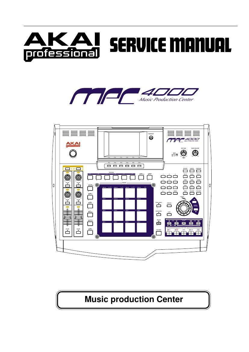 Akai MPC 4000 Service Manual